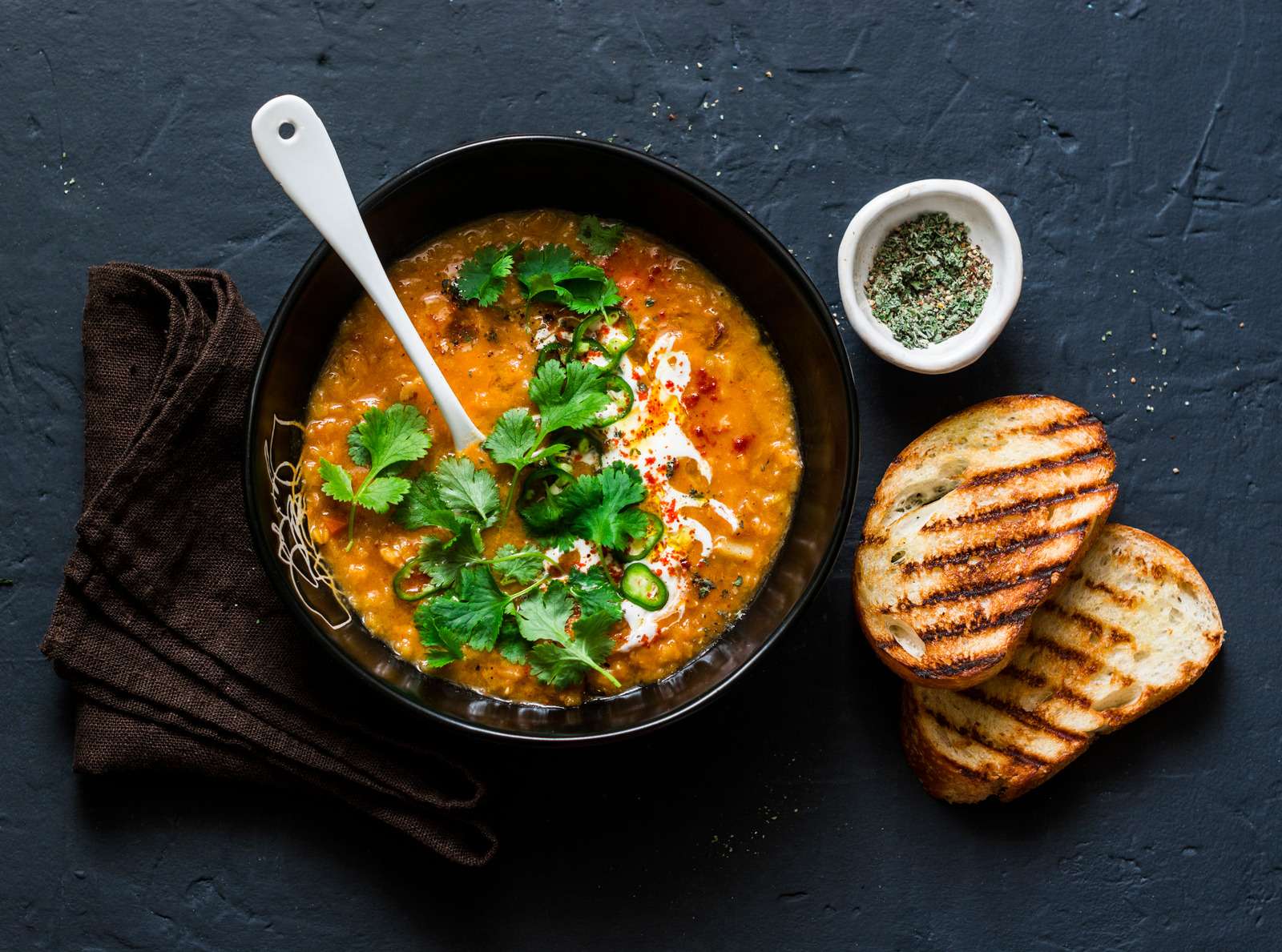 Red Lentil and Pesto