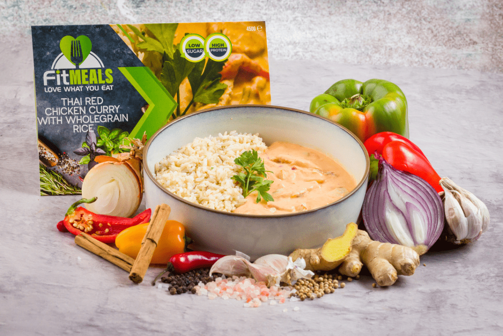 THAI RED CHICKEN CURRY WITH WHOLEGRAIN RICE- PLATE